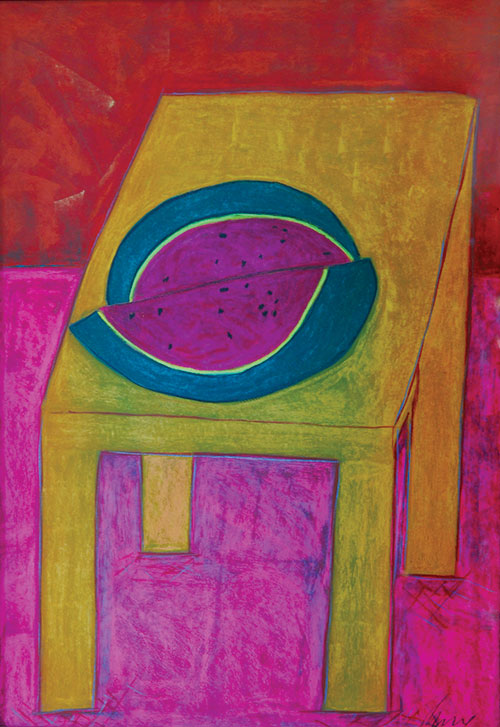watermelononyellowtable