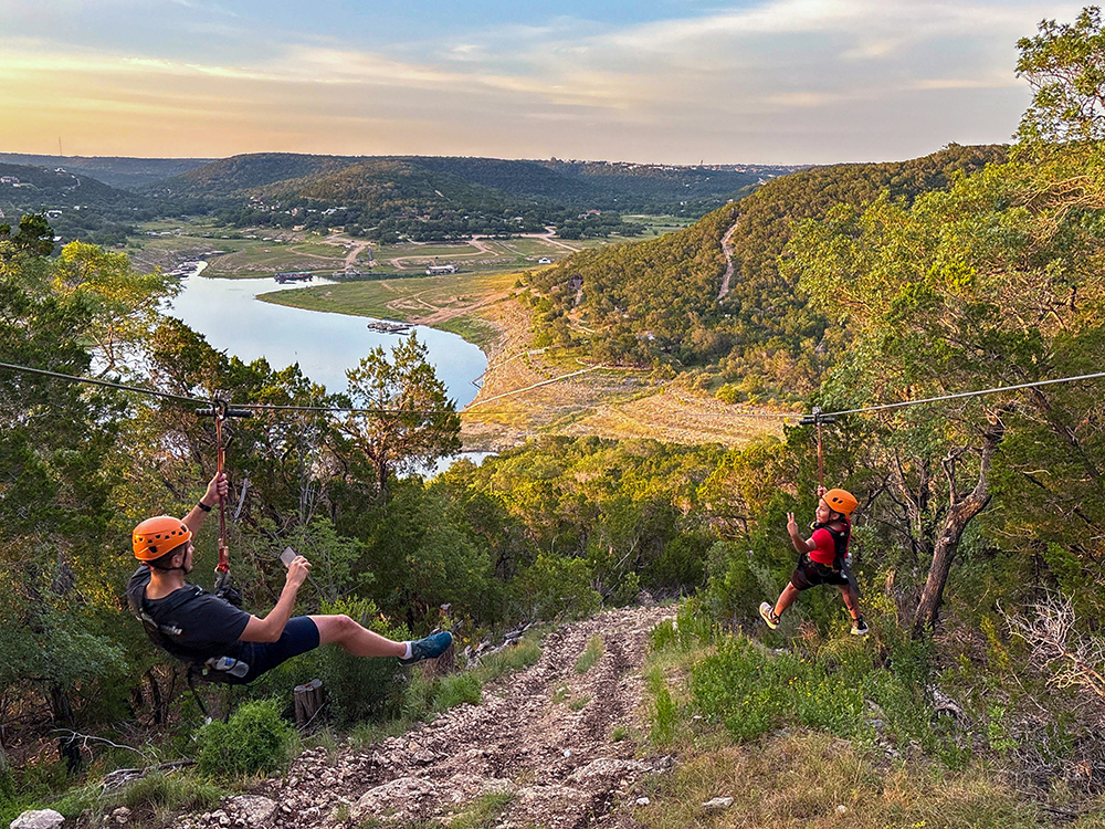 Lake Travis Zipline edibleaustin.,com