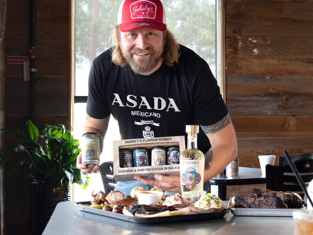 Russ Jaques, a BBQ artisan from Kent, England, and founder of Smokey Rebel.